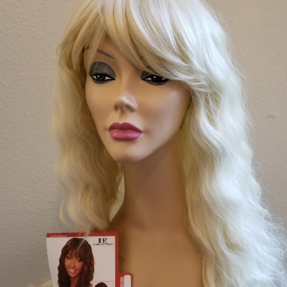 Beautiful 24" Blonde heat-resistant Synthetic Wig